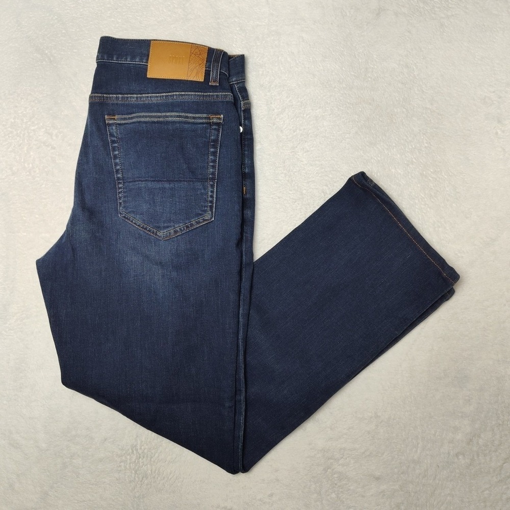 Spoke Jeans‎ Mens 32x30 Blue Build C Straight Medium Wash Denim Spoke Travel
